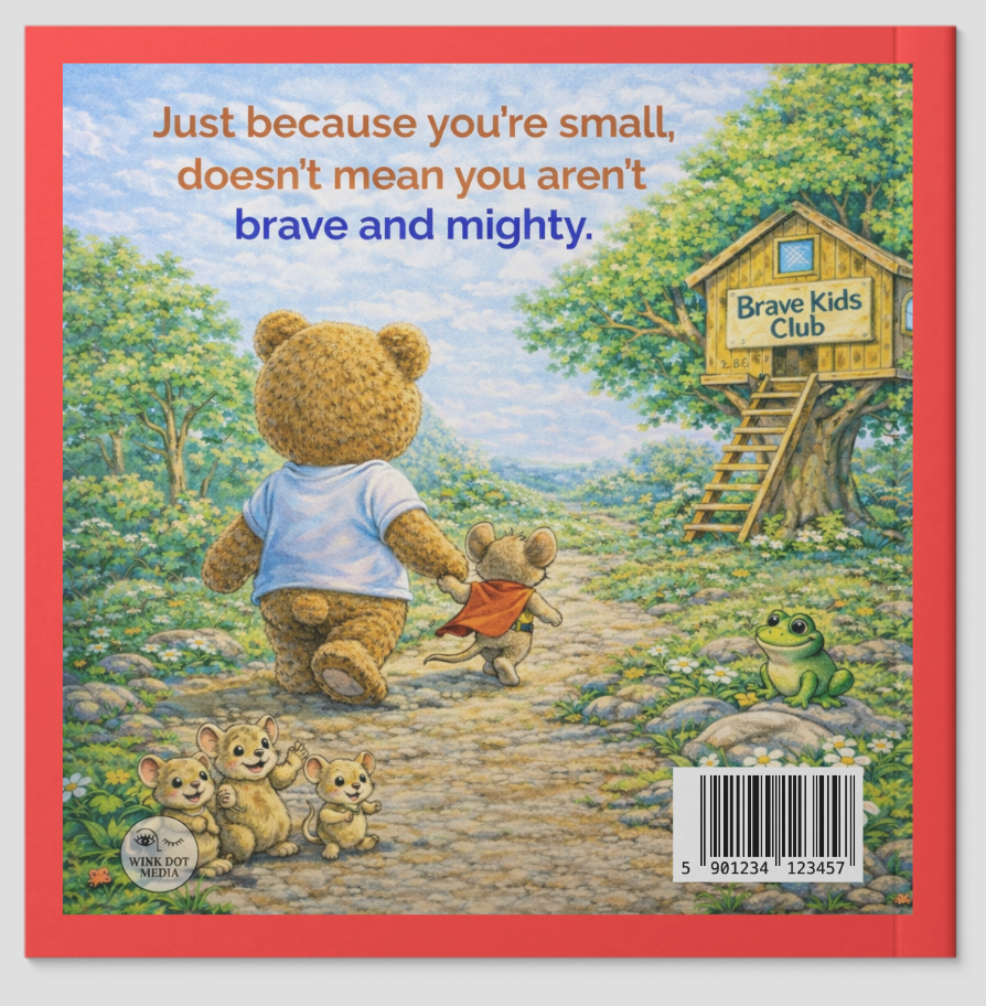 Buddy the Brave Bear Bravery - Two Books with 24 Colored Pencils (for kids ages 3 - 8)