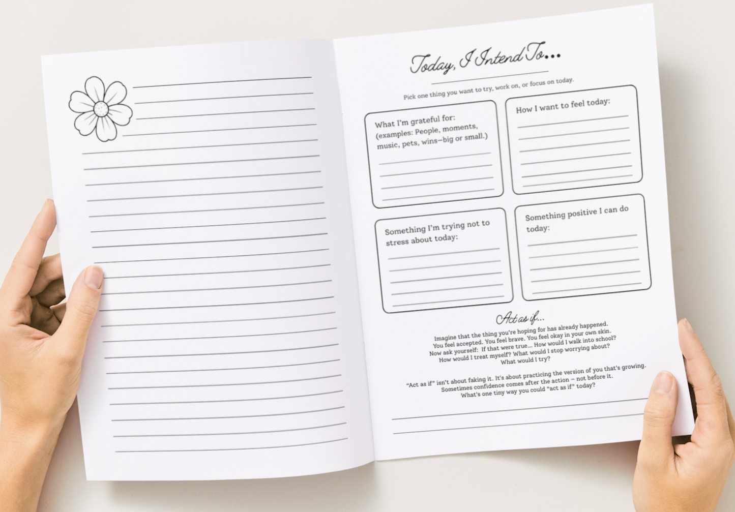 Growing Through It™ — A Coloring + Reflection Journal for Teen Girls Navigating Big Feelings | 6" x 9" pocket size 10 pack