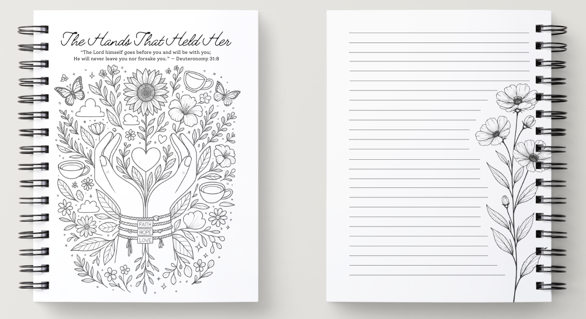 The She Bloomed Anyway Rooted in Faith Bundle: Wink Warrior — Coloring + Reflection Journals & Planners for Women in Hard Seasons