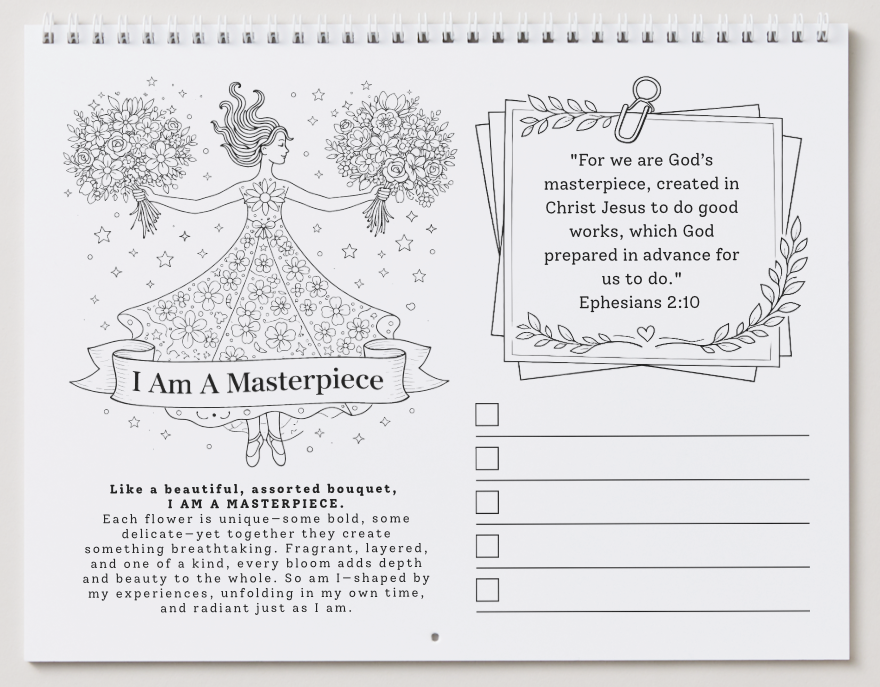 The She Bloomed Anyway Rooted in Faith Bundle: Wink Warrior — Coloring + Reflection Journals & Planners for Women in Hard Seasons