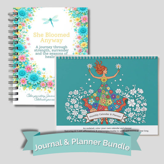 The She Bloomed Growth Bundle:  Journal and Wall Calendar/Planner