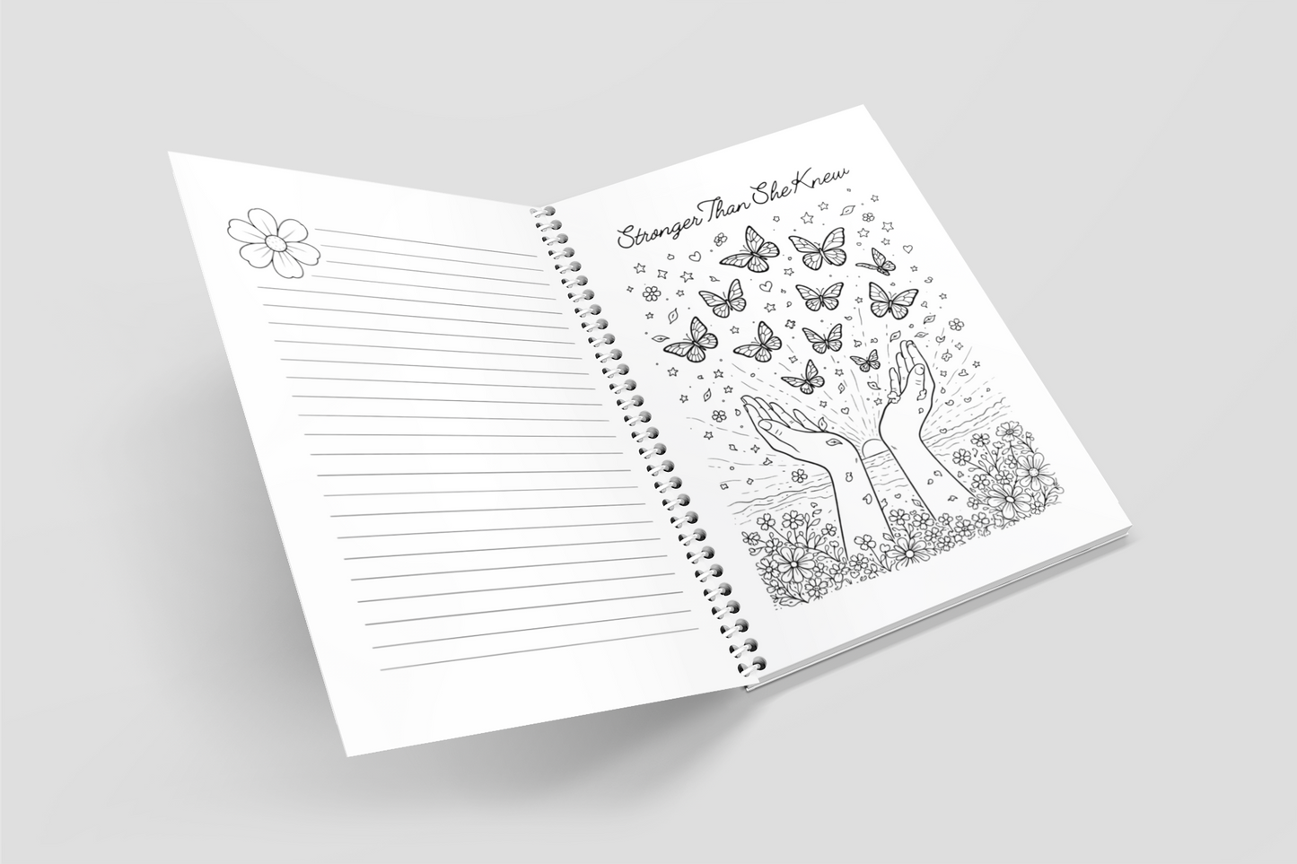 Growing Through It™ — A Coloring + Reflection Journal for Teen Girls Navigating Big Feelings | 8.5 x 11 Wirebound